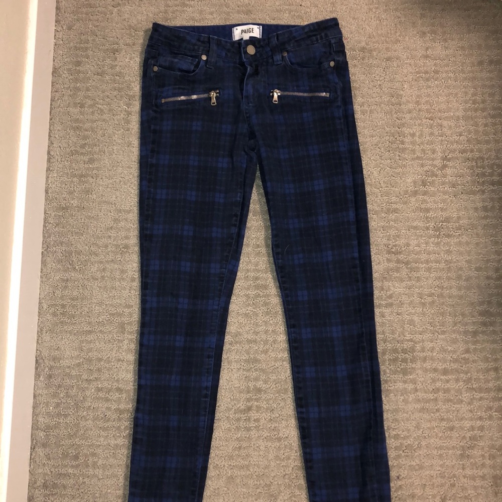 Paige Indio zip jeans, size 26